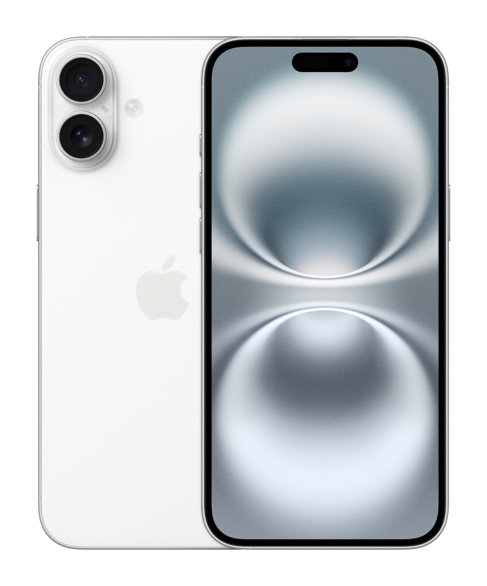 iPhone 16 Plus i farven White 