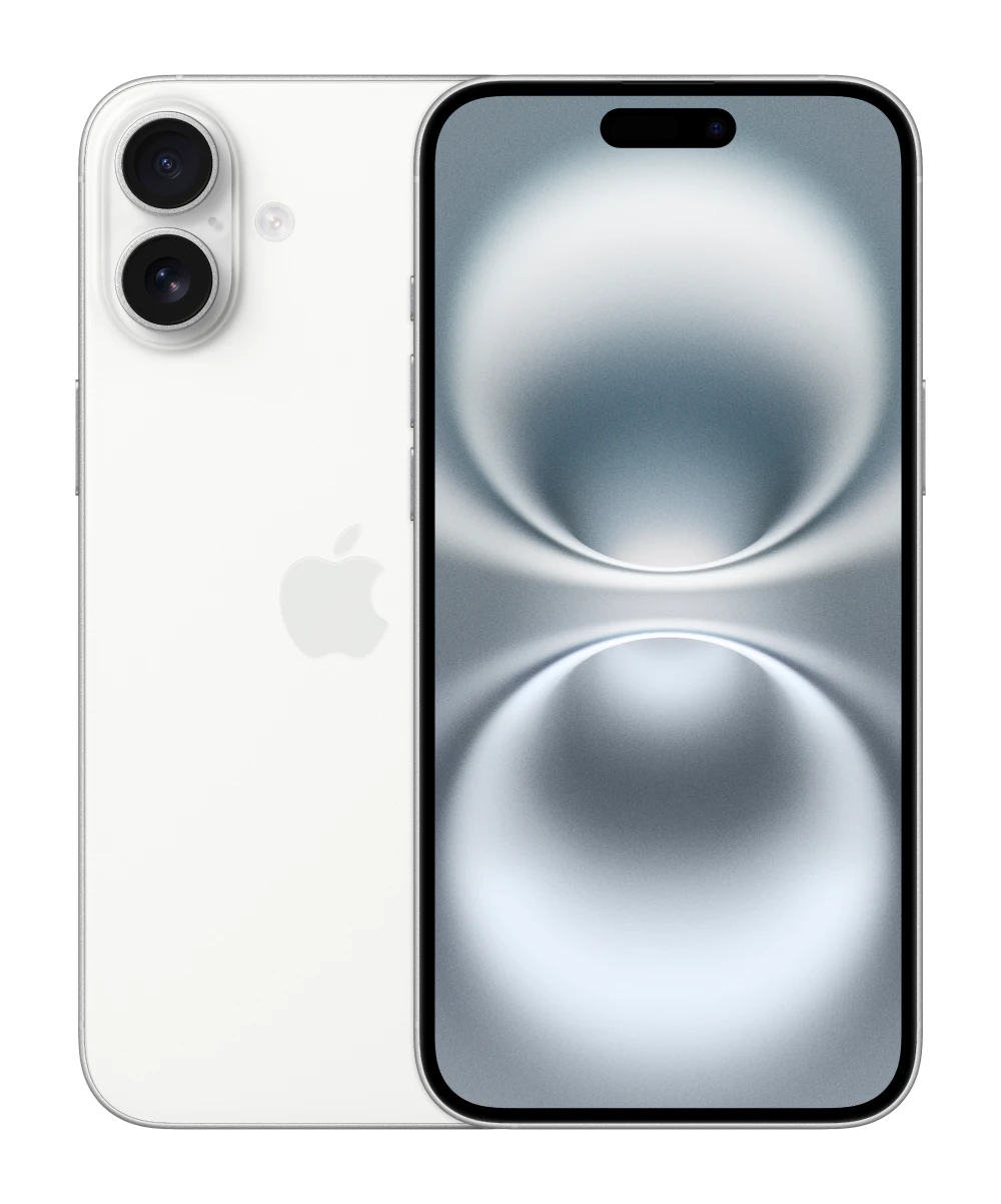 iPhone 16 Plus i farven White