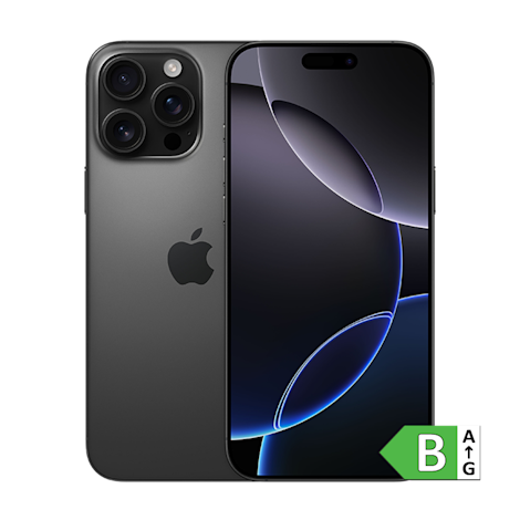 iPhone 16 Pro Max med energimærke B