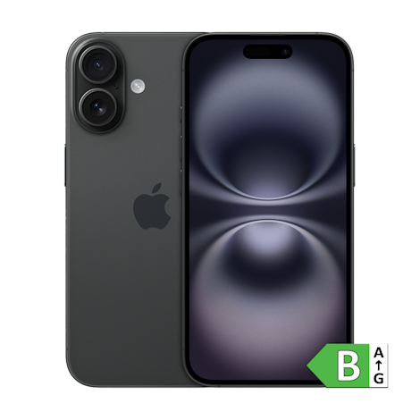 iPhone 16 Plus med energimærke B