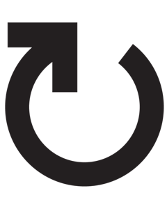 Et ikon der illustrerer genanvendelighed med en pil i en cirkel