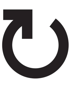 Et ikon der illustrerer genanvendelighed med en pil i en cirkel