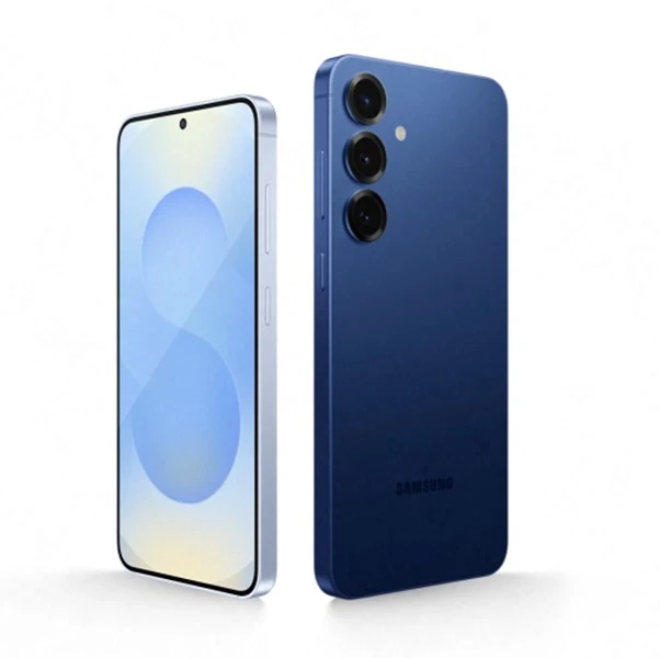 Viser Samsung Galaxy s24 forside og bagside