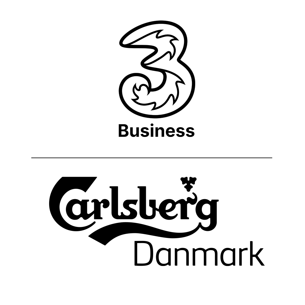 Carlsberg Danmark og 3Business logoer
