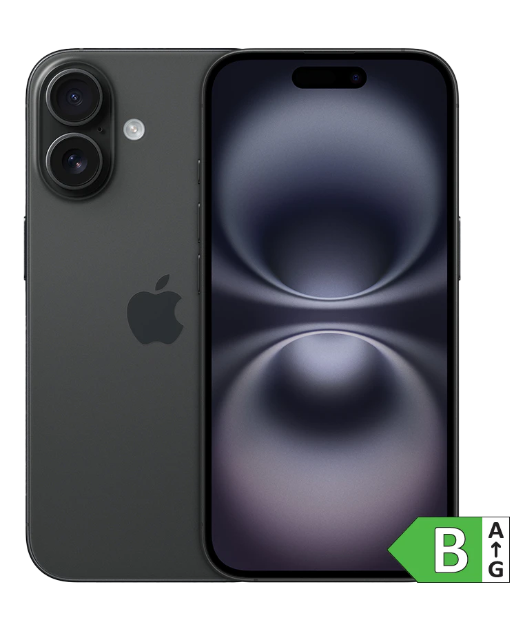 iPhone 16 Plus med energimærke B