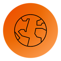 Et ikon der en globus