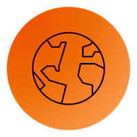 Et ikon der en globus