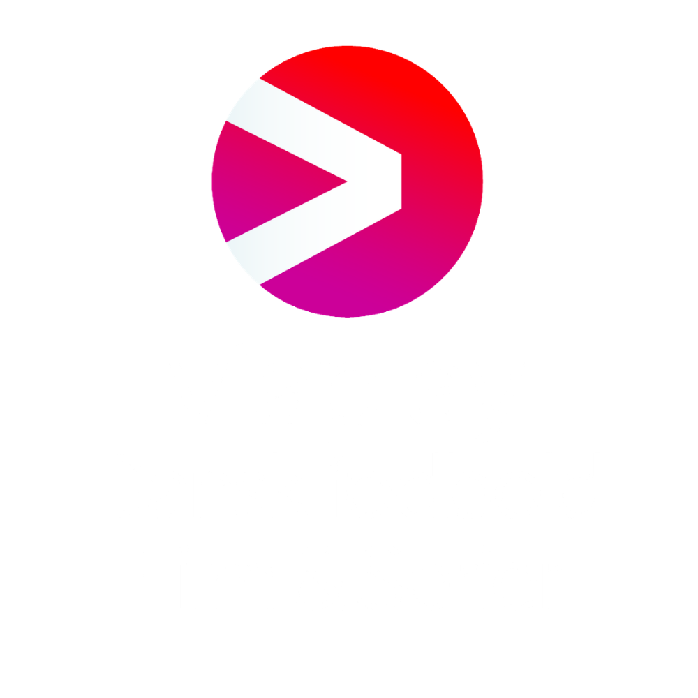Logo for ViaPlay med teksten "Dansk Fodbold, Film og Serier"