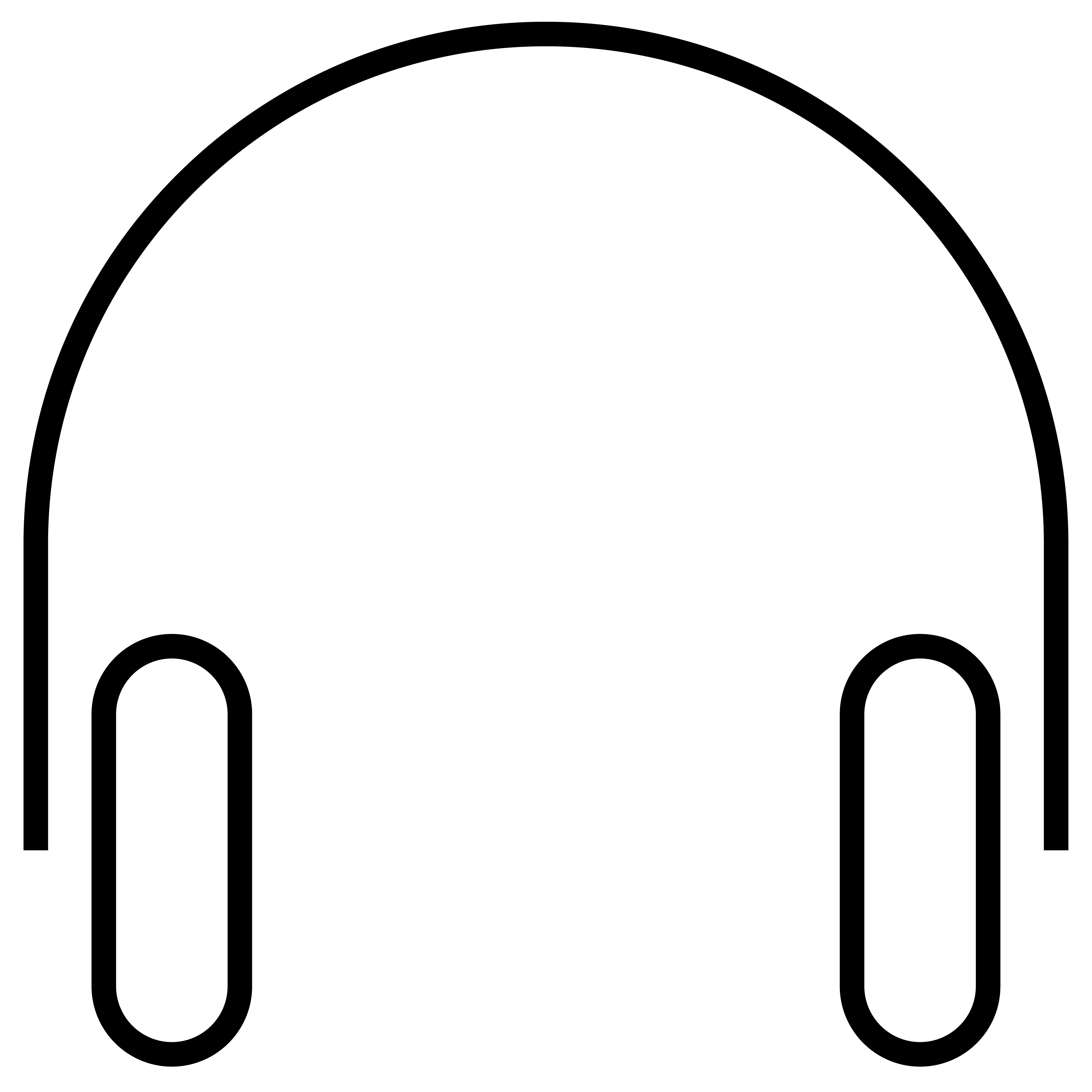Headset icon - sort og blå