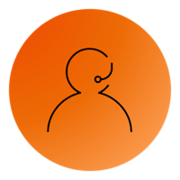 Ikon af en profil med headset på, som illustrerer kundeservice