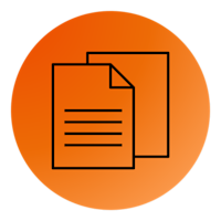 Splittet regning - sort icon