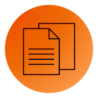 Splittet regning - sort icon