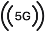 5G signal icon - sort