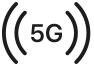 5G signal icon - sort