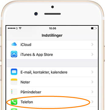 Indstillinger - Telefon 