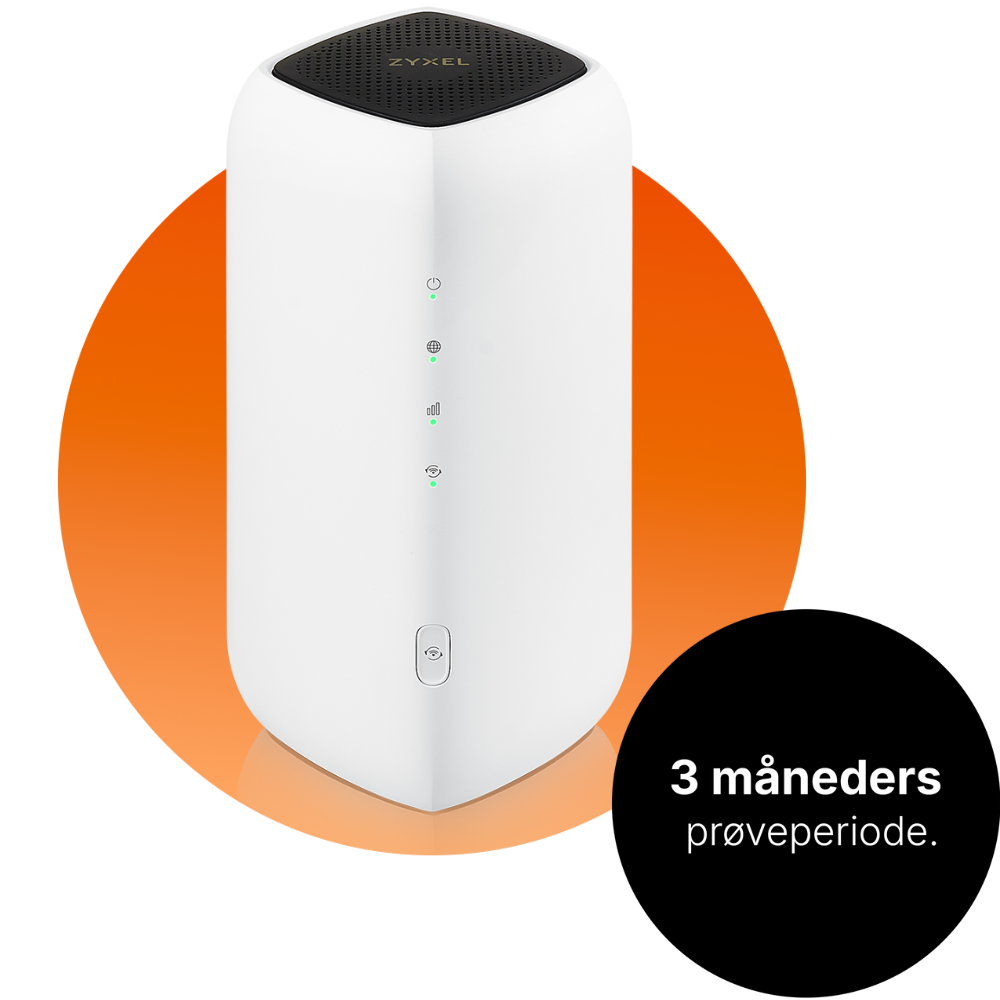 Billede med router i forbindelse med 3Internet Pro