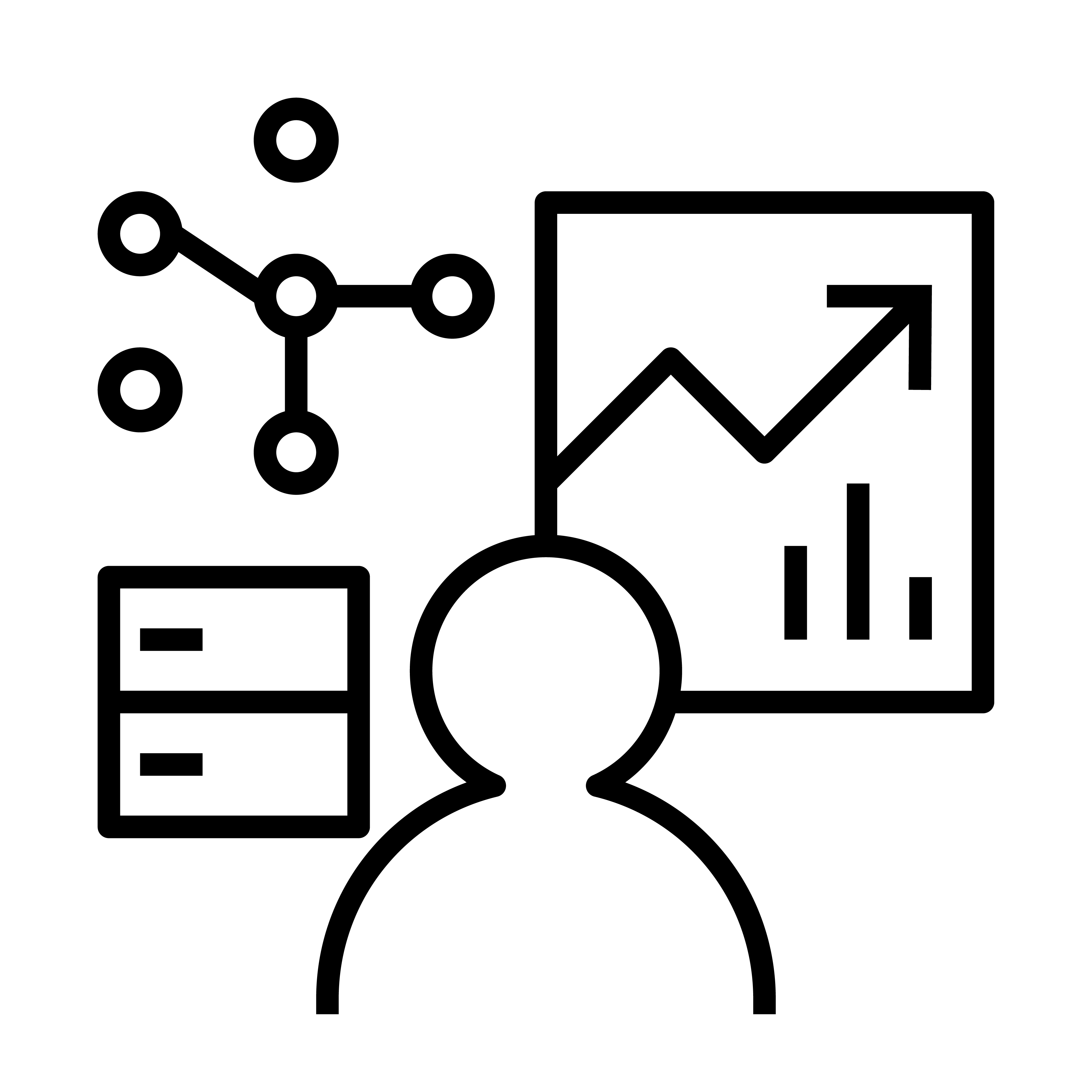 Ikon der illustrerer analyse og overvågning - en del af hvordan Arctic Wolf håndterer et cyberangreb