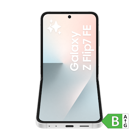 Samsung Flip7 FE White med energimærke (B)